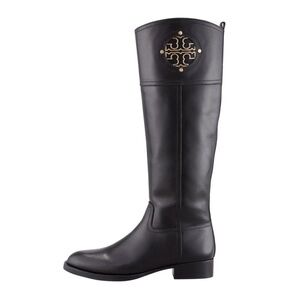 Tory Burch Kiernan Black Ridding Leather Boots size 6